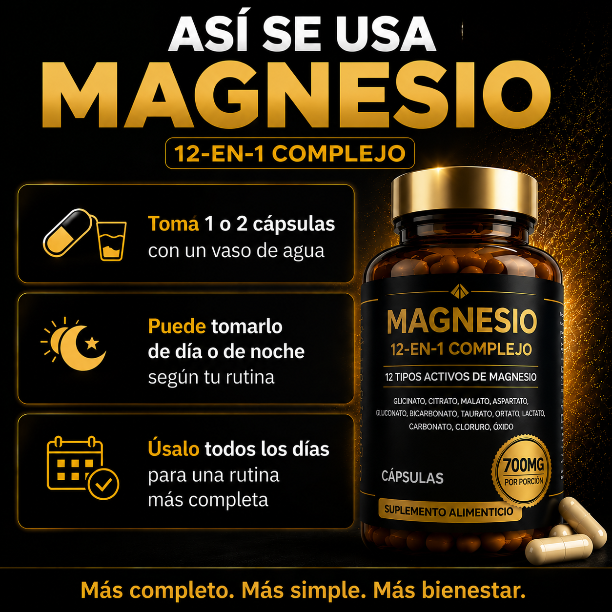 Complejo de Magnesio 12 en 1 - Power Max
