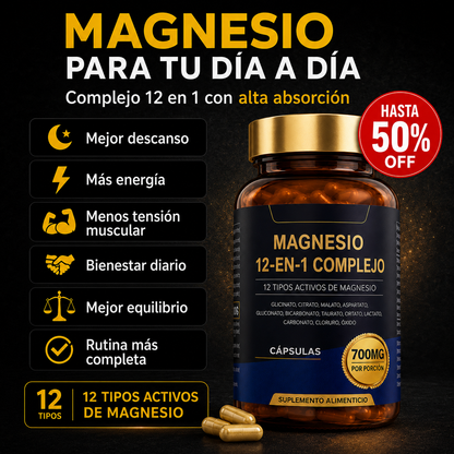 Complejo de Magnesio 12 en 1 - Power Max