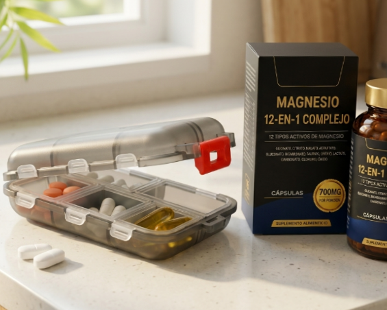 PACK Magnesio 12 en 1 + Pastillero Portátil